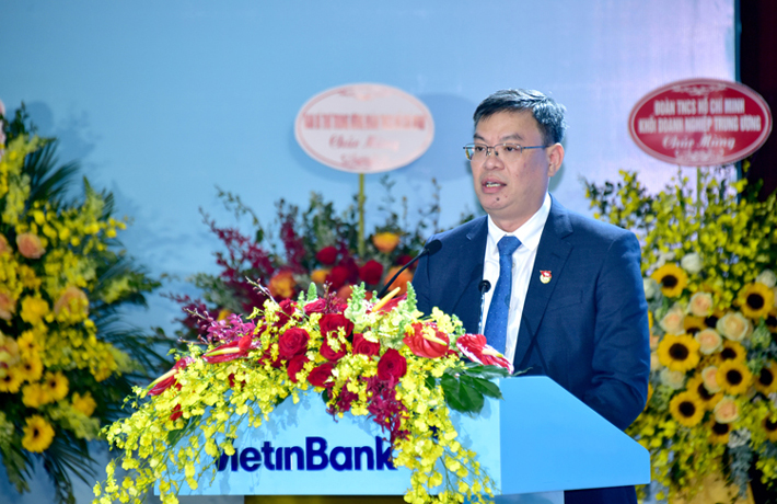 Chủ tịch HĐQT VietinBank Trần Minh Bình phát biểu chỉ đạo Hội nghị