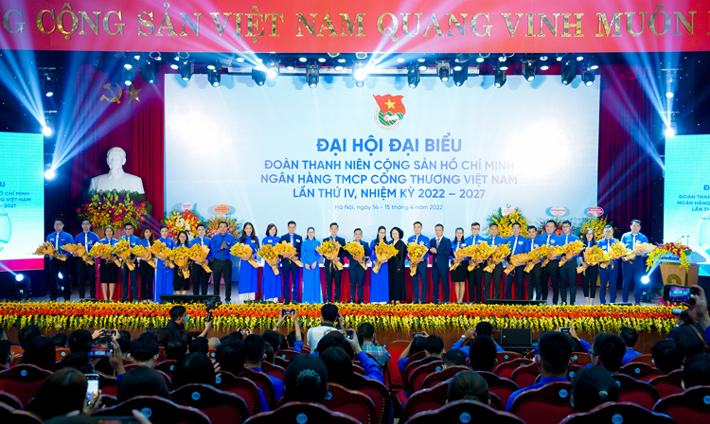 BCH Đoàn Thanh niên VietinBank khóa IV, nhiệm kỳ 2022 - 2027 ra mắt Đại hội
