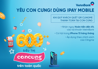 “Yêu Con Cưng! Dùng iPay Mobile” cùng VietinBank
